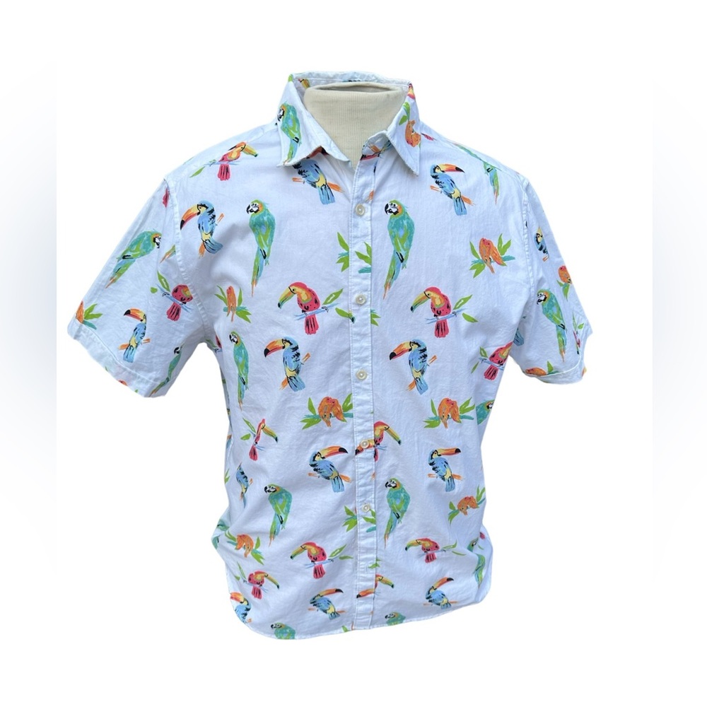 Cactus Man Ricky Singh Slim Fit Button Down Preppy Casual Hawaiian Shirt - Sz XL